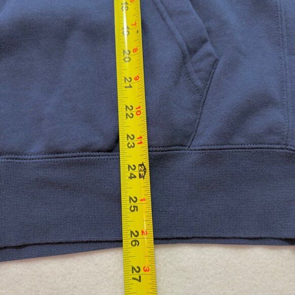 Nike Mens Pullover Navy Blue Hoodie Sweatshirt Size Large Logo Drawstring Pocket - Picture 9 of 10